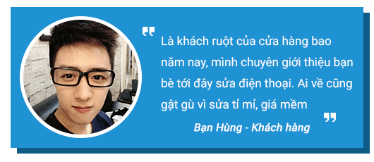 Khách hàng nhận xét dịch vụ thay kính màn hình Hải Phòng Gia Bảo